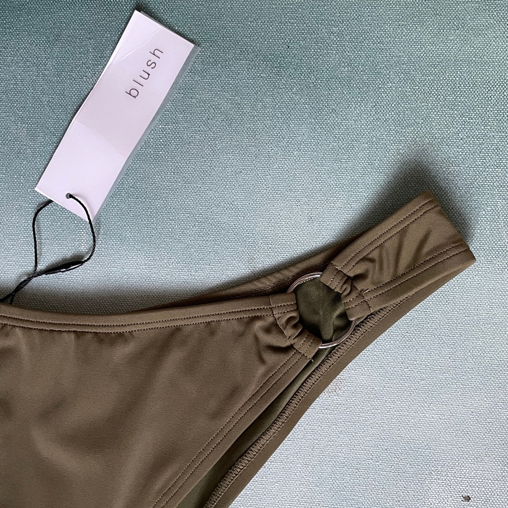 Blush Oasis High Leg Bikini Bottom Yucca - Picture 6 of 11